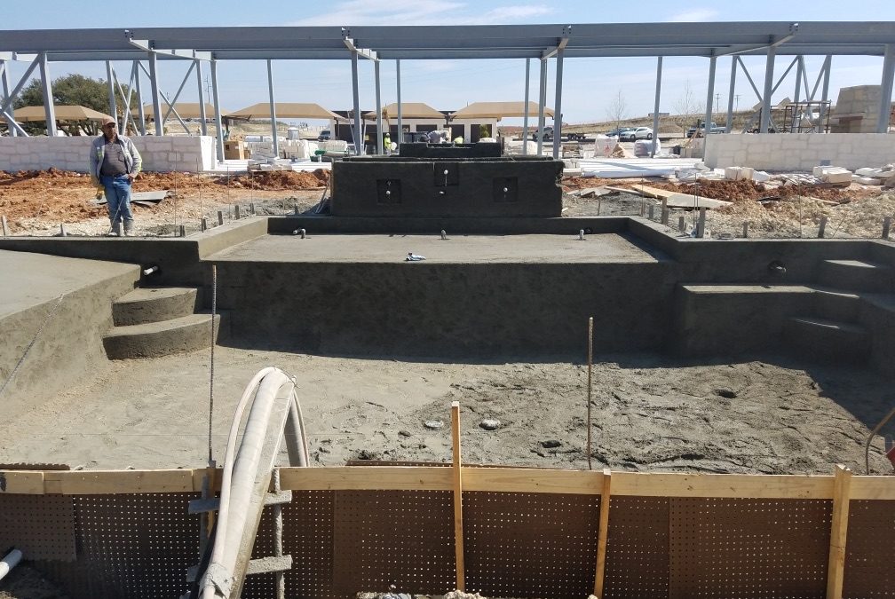 Pool Construction Underway